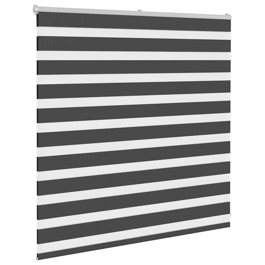 Vidaxl zebra rolgordijn 150x100 cm stofbreedte 145,9 cm zwart