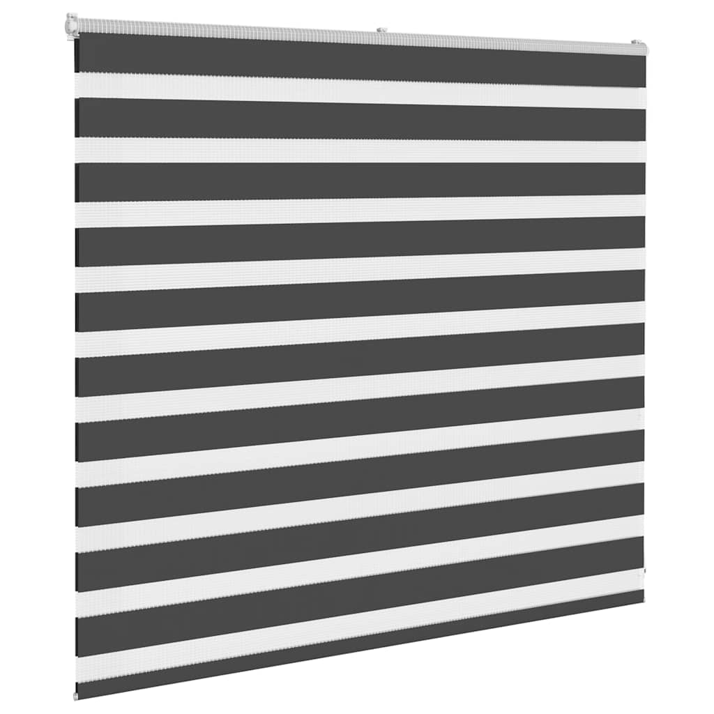 Vidaxl zebra rolgordijn 160x100 cm stofbreedte 155,9 cm zwart