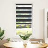 Vidaxl zebra rullo cieco 55x150 cm Larghezza polvere 50,9 cm nero