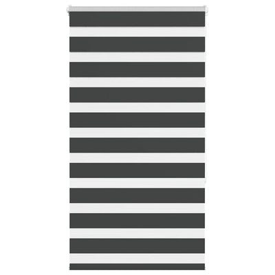 Vidaxl Zebra Roller Blind 70x150 cm Larghezza polvere 65,9 cm Nero