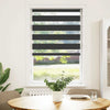 Vidaxl zebra rullo cieco 80x150 cm Larghezza polvere 75,9 cm nero