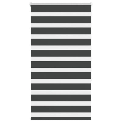 Vidaxl Zebra Roller Blind 85x150 cm Larghezza polvere 80,9 cm Nero