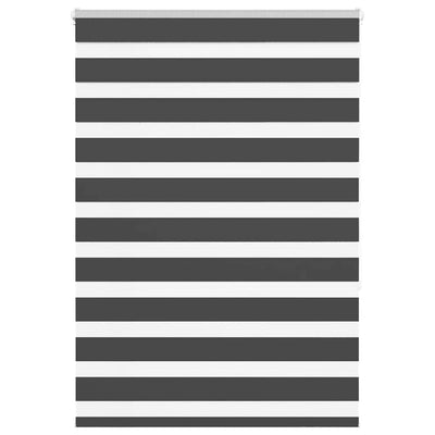 Vidaxl Zebra Roller Blind 100x150 cm Larghezza polvere 95,9 cm Nero