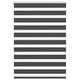 Vidaxl zebra rullo cieco 105x150 cm Larghezza tessuto 100,9 cm nero