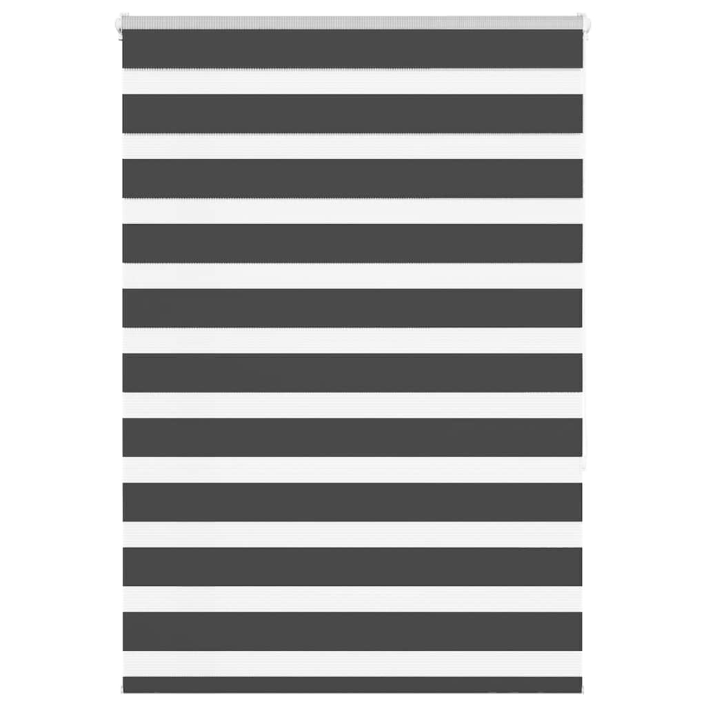 Vidaxl zebra rullo cieco 110x150 cm Larghezza polvere 105,9 cm nero