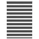 Vidaxl zebra rullo cieco 115x150 cm Larghezza tessuto 110,9 cm nero