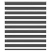 Vidaxl Zebra Roller Blind 120x150 CM Fabric Ancho 115.9 cm Negro