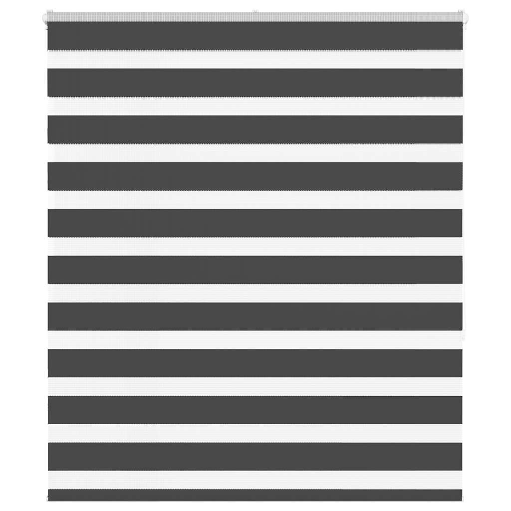 Vidaxl Zebra Roller Blind 130x150 cm Larghezza polvere 125,9 cm Nero