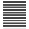 Vidaxl Zebra Roller Blind 135x150 cm Larghezza polvere 130,9 cm Nero