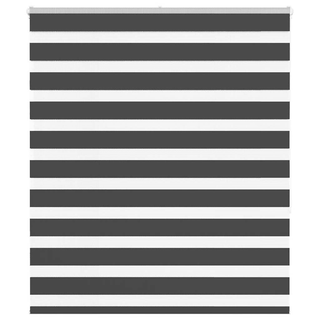 Vidaxl Zebra Roller Blind 135x150 cm Larghezza polvere 130,9 cm Nero