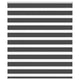 Vidaxl Zebra Roller Blind 135x150 cm Larghezza polvere 130,9 cm Nero