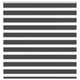 Vidaxl Zebra Roller Blind 140x150 cm Larghezza polvere 135,9 cm Nero