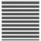 Vidaxl Zebra Roller Blind 145x150 cm Larghezza polvere 140,9 cm Nero