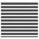 Vidaxl Zebra Roller Blind 155x150 cm de polvo ancho de 150,9 cm negro