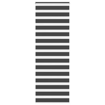 Vidaxl Zebra Roller Blind 80x200 cm Larghezza polvere 75,9 cm Nero