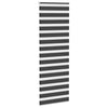 Vidaxl Zebra Roller Blind 80x200 cm Larghezza polvere 75,9 cm Nero