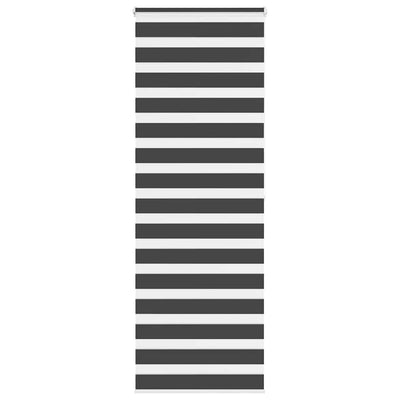 Vidaxl Zebra Roller Blind 85x200 cm Larghezza tessuto 80,9 cm Nero