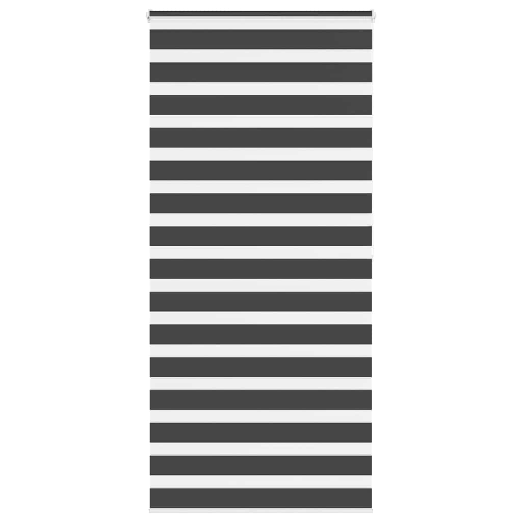 Vidaxl Zebra Roller Blind 95x200 cm Larghezza polvere 90,9 cm Nero