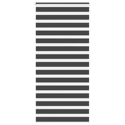 Vidaxl Zebra Roller Blind 115x200 CM Fabric Ancho 110.9 cm Negro