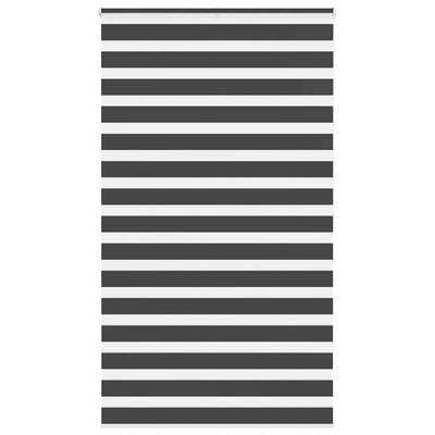 Vidaxl Zebra Roller Blind 125x200 CM Fabric Ancho 120.9 cm Negro