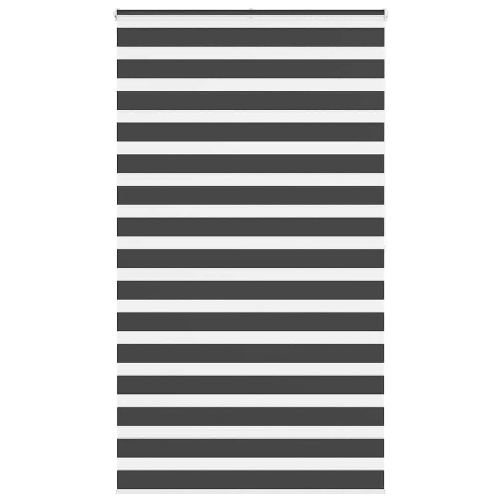 Vidaxl Zebra Roller Blind 135x200 cm Larghezza tessuto 130,9 cm nero