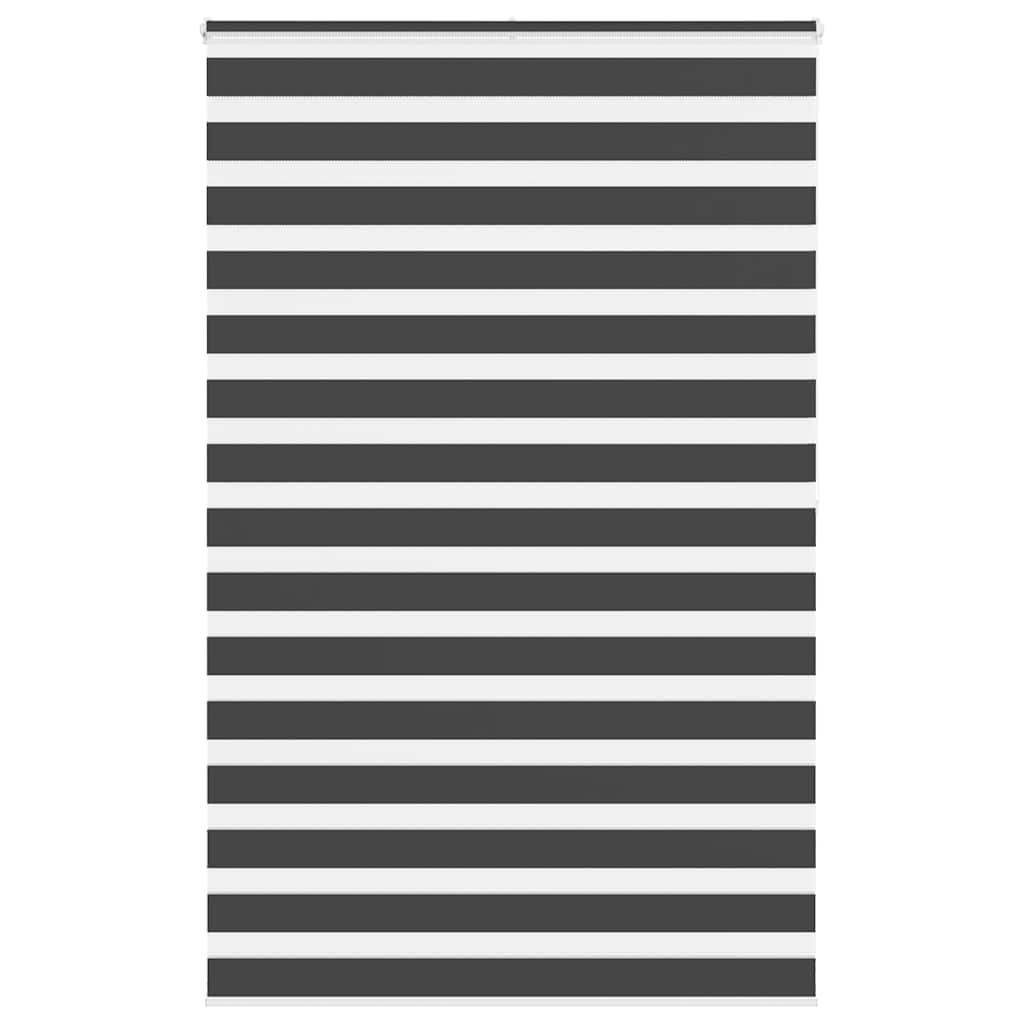 Vidaxl Zebra Roller Blind 140x200 cm Larghezza polvere 135,9 cm Nero