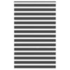 Vidaxl zebra rullo cieco 145x200 cm Larghezza tessuto 140,9 cm nero