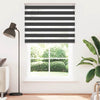 Tenda a rullo VidaXL zebrata 150x200 cm larghezza tessuto 145,9 cm nero