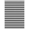 VidaXL estor enrollable cebra 155x200 cm ancho de tela 150,9 cm negro