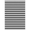 VidaXL estor enrollable cebra 160x200 cm ancho de tela 155,9 cm negro