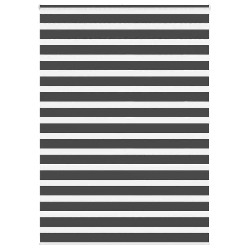 VidaXL estor enrollable cebra 160x200 cm ancho de tela 155,9 cm negro