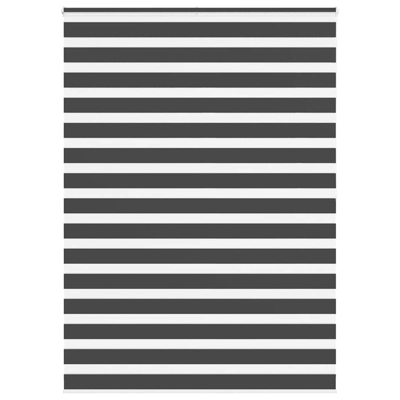 Vidaxl zebra rolgordijn 165x200 cm stofbreedte 160,9 cm zwart