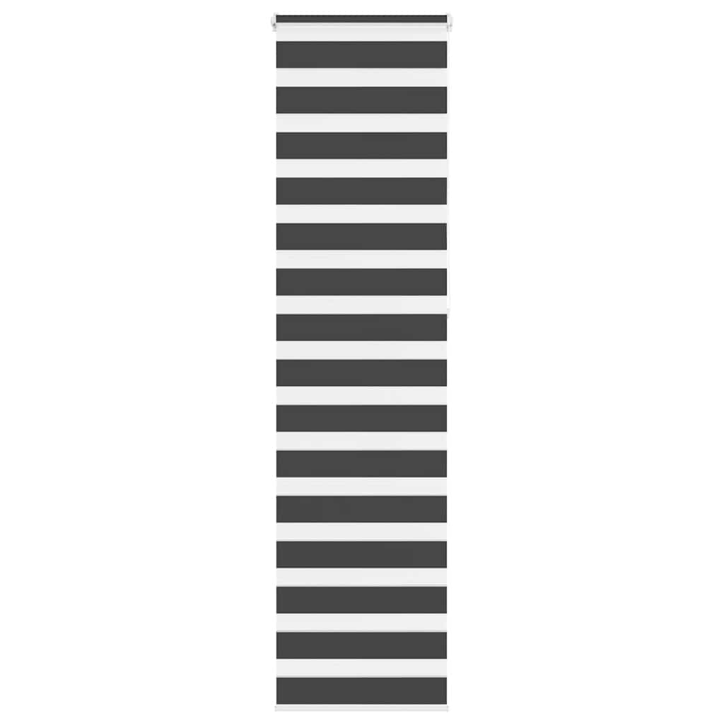 Vidaxl Zebra Roller Blind 50x230 cm Larghezza tessuto 45,9 cm nero