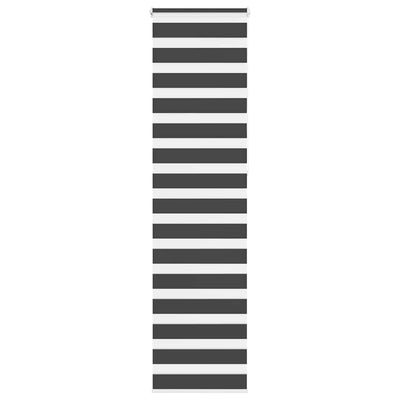 Vidaxl Zebra Roller Blind 55x230 CM Fabric Ancho 50.9 cm Negro
