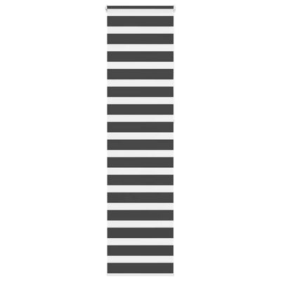 Vidaxl Zebra Roller Blind 65x230 cm Larghezza tessuto 60,9 cm nero