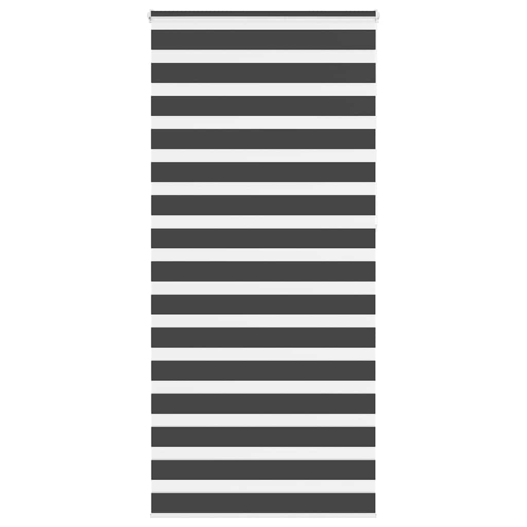 Vidaxx estor enrollable cebra 95x230 cm ancho de tela 90,9 cm negro