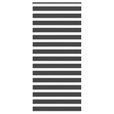 Vidaxl zebra rolgordijn 115x230 cm stofbreedte 110,9 cm zwart