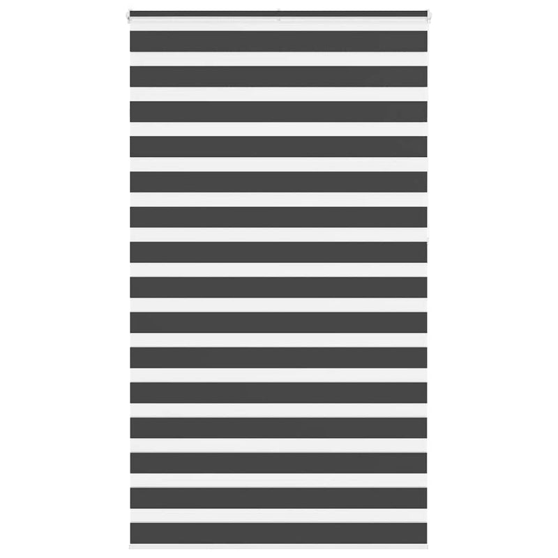 Vidaxl zebra rolgordijn 125x230 cm stofbreedte 120,9 cm zwart