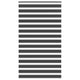 Vidaxl Zebra Roller Blind 130x230 cm Larghezza tessuto 125,9 cm nero