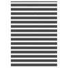 Vidaxl Zebra Roller Blind 160x230 CM Fabric Ancho de 155.9 cm Negro