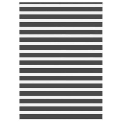 Vidaxl zebra rolgordijn 165x230 cm stofbreedte 160,9 cm zwart