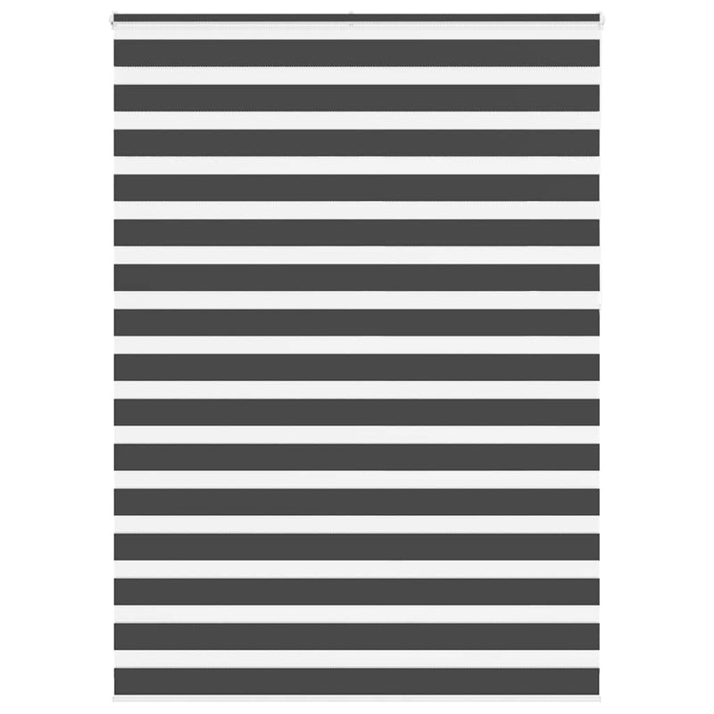 Vidaxl zebra rolgordijn 165x230 cm stofbreedte 160,9 cm zwart