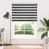 Tenda a rullo VidaXL zebrata 165x230 cm larghezza tessuto 160,9 cm nero