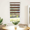Vidaxl Zebra Roller Blind 55x100 cm de ancho de tela 50.9 cm de poliéster marrón