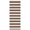 Vidaxl Zebra Roller Blind 60x100 cm ancho de polvo de 55.9 cm de poliéster marrón