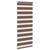 Vidaxl Zebra Roller Blind 60x100 cm ancho de polvo de 55.9 cm de poliéster marrón