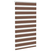Vidaxl Zebra Roller Blind 75x100 cm Anipo de polvo 70.9 cm de poliéster marrón