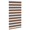 Vidaxl Zebra Roller Blind 80x100 cm ancho de polvo de 75.9 cm de poliéster marrón