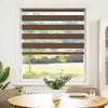 Vidaxl Zebra Roller Blind 95x100 CM Fabric Ancho 90.9 cm de poliéster marrón