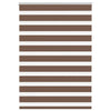 Vidaxl zebra rolgordijn 105x100 cm stofbreedte 100,9cm polyester bruin